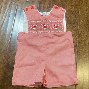 Orient Express Red Jon Jon Shortall Christmas Santa size 1 baby